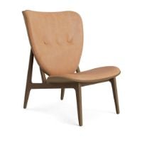 Billede af NORR11 Elephant Lounge Chair Leather SH: 38 cm - Light Smoked Oak/Dunes Camel 21004