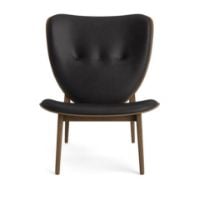 Billede af NORR11 Elephant Lounge Chair Leather SH: 38 cm - Light Smoked Oak/Dunes Anthracite 21003