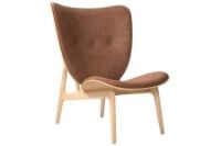 Billede af NORR11 Elephant Lounge Chair Leather SH: 38 cm - Natural Oak/Dunes Rust 21002
