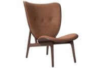 Billede af NORR11 Elephant Lounge Chair Leather SH: 38 cm - Dark Smoked Oak/Dunes Rust 21002