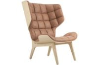 Billede af NORR11 Mammoth Chair Leather SH: 35,5 cm - Natural Oak/Dunes Camel 21004