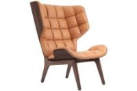 Billede af NORR11 Mammoth Chair Leather SH: 35,5 cm - Dark Smoked Oak/Dunes Cognac 21000