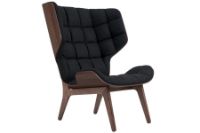 Billede af NORR11 Mammoth Chair Velvet SH: 35,5 cm  - Dark Smoked Oak/Velvet Midnight Blue 1678