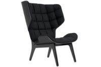 Billede af NORR11 Mammoth Chair Velvet SH: 35,5 cm - Black Oak/Velvet Midnight Blue 1678