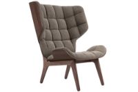 Billede af NORR11 Mammoth Chair Velvet SH: 35,5 cm - Dark Smoked Oak/Velvet Taupe 710