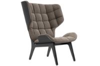 Billede af NORR11 Mammoth Chair Velvet SH: 35,5 cm - Black Oak/Velvet Taupe 710