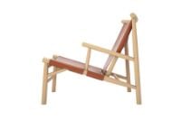 Billede af NORR11 Samurai Chair H: 75 cm - Natural Oak/Harness Leather Cognac 97147