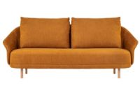 Billede af NORR11 New Wave Two-Seater L: 224 cm - Natural Oak/Linen Burned Orange
