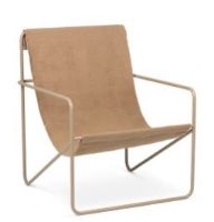 Billede af Ferm Living Desert Lounge Chair 63x77,5 cm - Cashmere/Solid Cashmere
