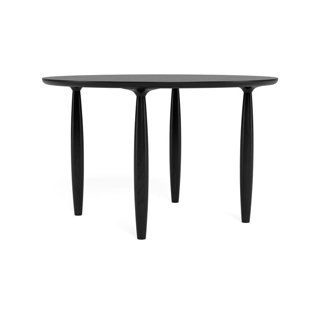 Billede af NORR11 Oku Round Dining Table Ø: 120 cm - Black Oak