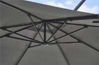 Billede af Cane-line Outdoor Hyde Luxe Tilt Parasol 300x300 cm - Dusty White
