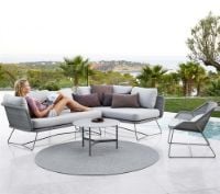 Billede af Cane-line Outdoor Horizon 2 Pers. Sofa Modul Højre - Light Grey
