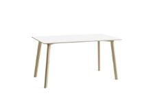 Billede af HAY CPH Deux 210 Table 140x75x73 cm - Untreated Solid Beech/Pearl White Laminate 