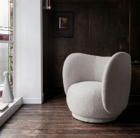 Billede af Ferm Living Rico Lounge Chair Brushed SH: 41 cm - Brown