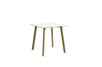 Billede af HAY CPH Deux 210 Table 75x75x73 cm - Lacquered Solid Oak/Pearl White Laminate 
