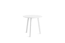 Billede af HAY CPH Deux 220 Table Ø: 75 cm - Pearl White Lacquered Solid Beech/Pearl White Laminate