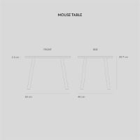 Billede af Nofred Mouse Table H: 44,4 cm - Grå 
