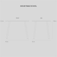 Billede af Nofred Mouse Table School 58x71,6 cm - Grå