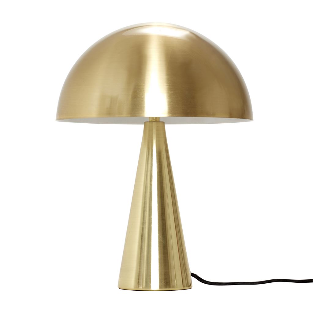 Billede af Hübsch Mush Mini Bordlampe H: 33 cm - Messing 