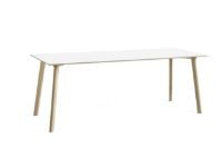 Billede af HAY CPH Deux 210 Table 200x75x73 cm - Untreated Solid Beech/Pearl White Laminate 
