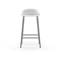 Billede af Normann Copenhagen Form Barstol SH: 65cm - Hvid/Krom