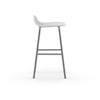 Billede af Normann Copenhagen Form Barstol SH: 65cm - Hvid/Krom