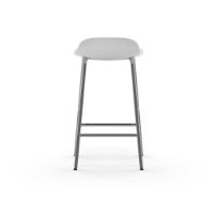 Billede af Normann Copenhagen Form Barstol SH: 65cm - Hvid/Krom