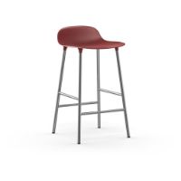 Billede af Normann Copenhagen Form Barstol SH: 65cm - Rød/Krom