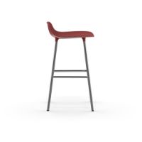 Billede af Normann Copenhagen Form Barstol SH: 65cm - Rød/Krom