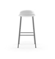 Billede af Normann Copenhagen Form Barstol SH: 75cm - Hvid/Krom