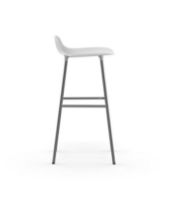Billede af Normann Copenhagen Form Barstol SH: 75cm - Hvid/Krom