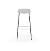 Billede af Normann Copenhagen Form Barstol SH: 75cm - Hvid/Krom