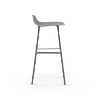 Billede af Normann Copenhagen Form Barstol SH: 75cm - Grå/Krom