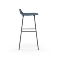 Billede af Normann Copenhagen Form Barstol SH: 75 cm - Blå/Krom