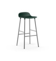 Billede af Normann Copenhagen Form Barstol SH: 75cm - Grøn/Krom