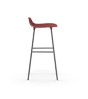 Billede af Normann Copenhagen Form Barstol SH: 75cm - Rød/Krom