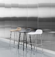 Billede af Normann Copenhagen Form Barstol SH: 75cm - Rød/Krom