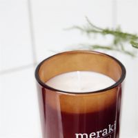 Billede af Meraki Duftlys XL brun glas - Sandcastle og Sunset