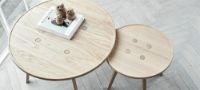 Billede af Andersen Furniture C2 Sofabord Ø: 80 cm - Hvid Matlakeret Eg