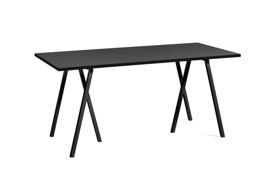 Billede af HAY Loop Stand Table 160x77,5 cm - Black/Black Linoleum