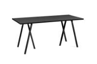 Billede af HAY Loop Stand Table 160x77,5 cm - Black/Black Linoleum