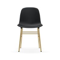 Billede af Normann Copenhagen Form Stol SH: 44cm - Sort/Messing