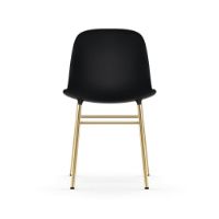 Billede af Normann Copenhagen Form Stol SH: 44cm - Sort/Messing