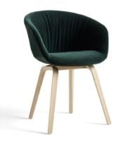 Billede af HAY AAC 23 Soft About A Chair SH: 46 cm - Lacquered Oak Veneer/Lola Dark Green