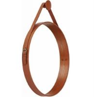 Billede af Natures Collection Premium Quality Calf Leather Mirrors Ø: 60 cm - Camel