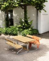 Billede af Paustian Garden Set 6 Seater 165x170 cm - Solid Teak Wood Planks