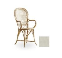 Billede af Sika-Design Fleur Spisebordsstol inkl. Sædehynde SH: 47 cm - Natural/A670 Michelangelo White