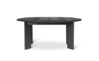 Billede af Ferm Living Bevel Table Extendable 1 Ø: 117-167 cm - Black Oiled Oak 