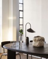 Billede af Ferm Living Bevel Table Extendable 1 Ø: 117-167 cm - Black Oiled Oak 