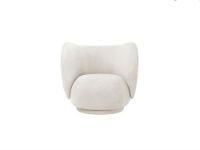 Billede af Ferm Living Rico Lounge Chair Brushed SH: 41 cm - Off White 